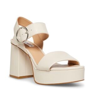 Steve Madden Bloome Bone Leather Heels